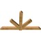 Ekena Millwork Kennewick Rough Sawn Timber Gable Bracket, Western Red Cedar, 84"W x 49"H x 4"D x 6"F, 14/12 Pitch GBW084X49X0406KEN00RWR - alternate 3